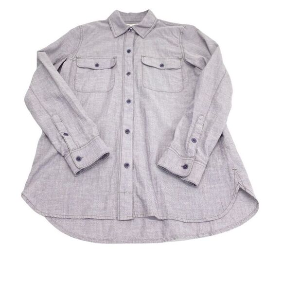 Madewell XS Purple Chambray Tomboy Workshirt - Picture 4 of 12